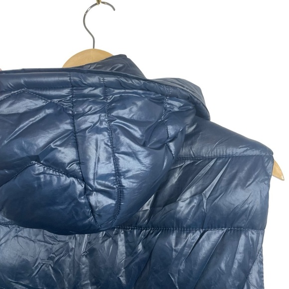 Zara Trafaluc Women’s Hooded Puffer Vest in Navy Size M - Picture 10 of 10